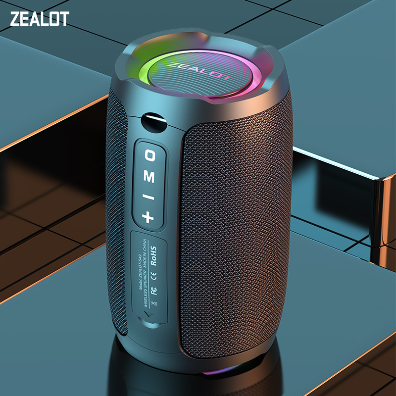 Holy Stone Drone Hs175 - ZEALOT-S49 Portable Bluetooth Speaker 360 Stereo