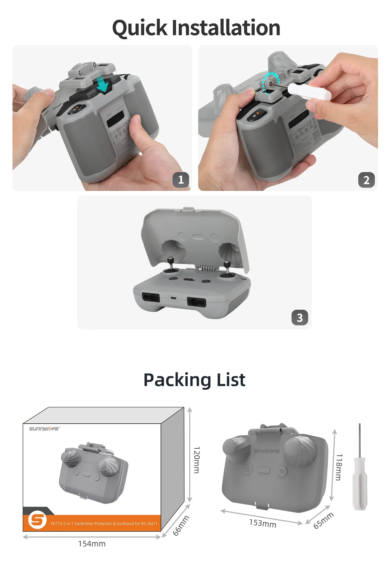 2 in 1 Controller Protector Su - огляд і ціна Dji Drone Air 3