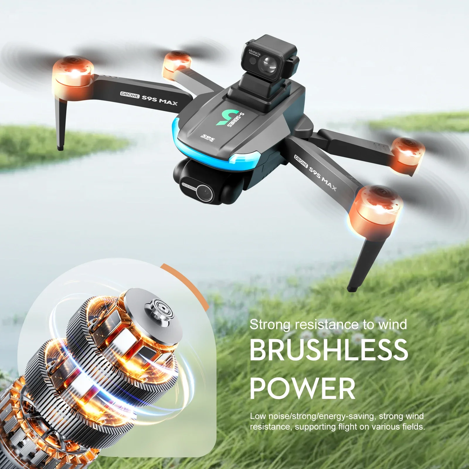 NEW S9S MAX MINI Drone 4K 2-Ax - огляд і ціна Drone Gimbal 2 Axis
