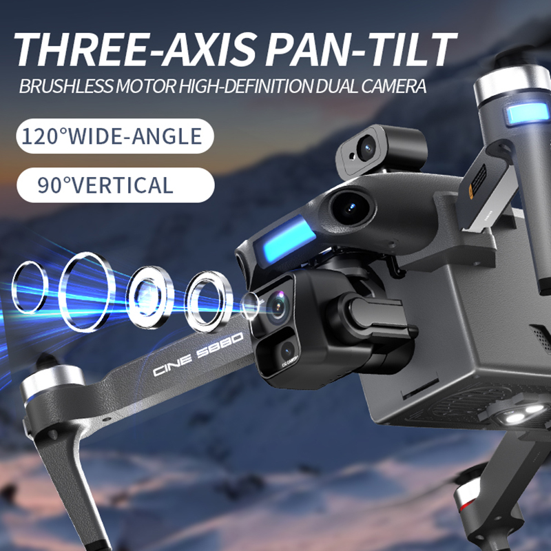 2026 New 8K Dual Camera Drone  - огляд і ціна Drone Gimbal Brushless