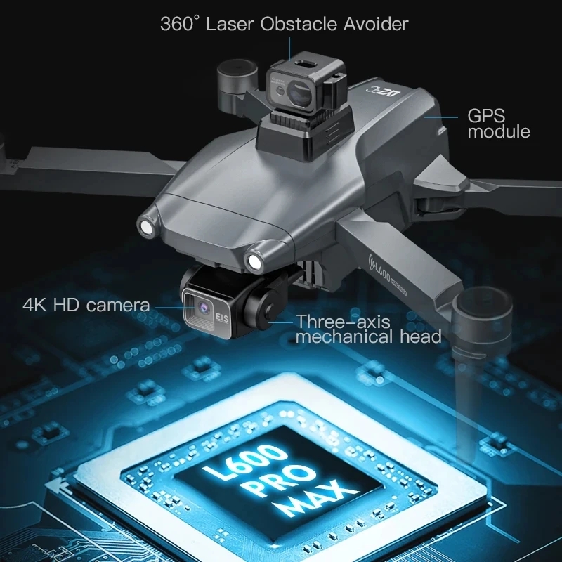 L600 PRO MAX GPS Drone Profess - огляд і ціна Drone Gimbal Brushless